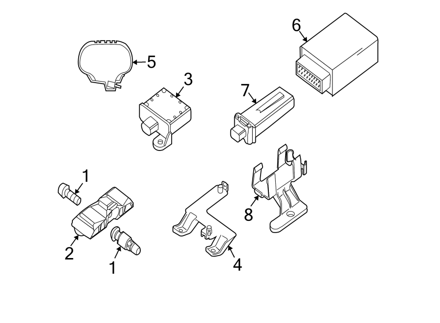 3TIRE PRESSURE MONITOR COMPONENTS.https://images.simplepart.com/images/parts/motor/fullsize/1935191.png