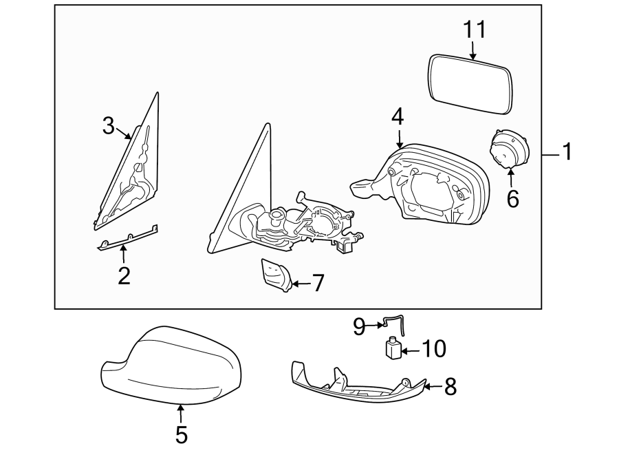 6Front door. Outside mirrors.https://images.simplepart.com/images/parts/motor/fullsize/1935521.png