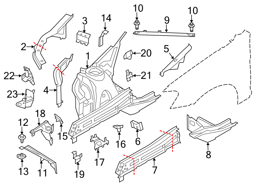 1FENDER. STRUCTURAL COMPONENTS & RAILS.https://images.simplepart.com/images/parts/motor/fullsize/1936165.png