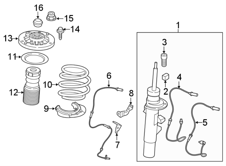 FRONT SUSPENSION. STRUTS & COMPONENTS.