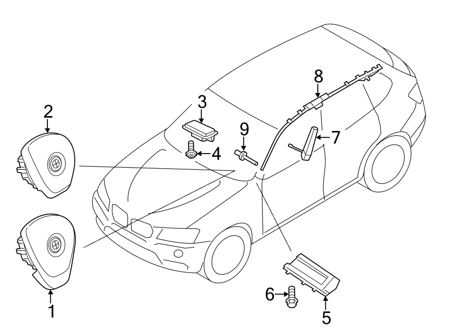 1RESTRAINT SYSTEMS. AIR BAG COMPONENTS.https://images.simplepart.com/images/parts/motor/fullsize/1936440.png