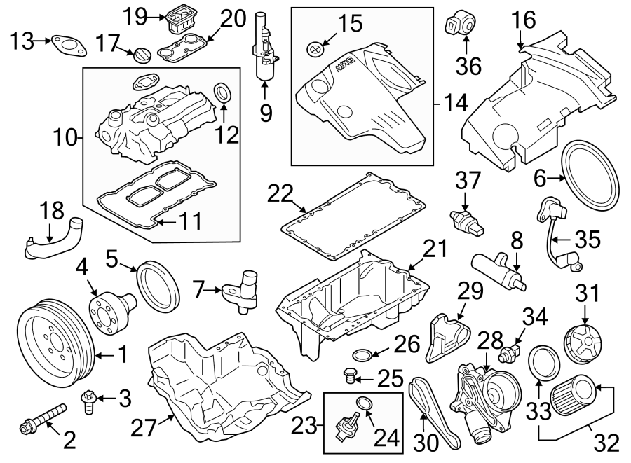 Engine parts.