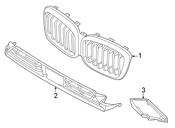 3Front bumper & grille. Grille & components.https://images.simplepart.com/images/parts/motor/fullsize/1937011.png