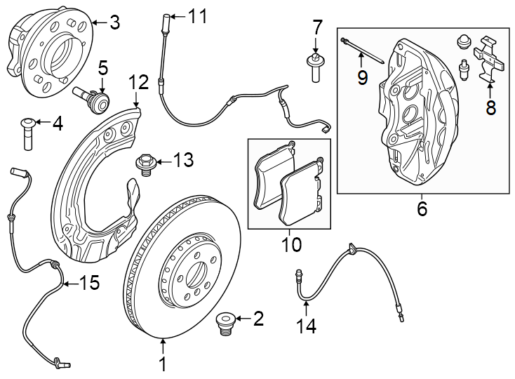 1Front suspension. Brake components.https://images.simplepart.com/images/parts/motor/fullsize/1937311.png