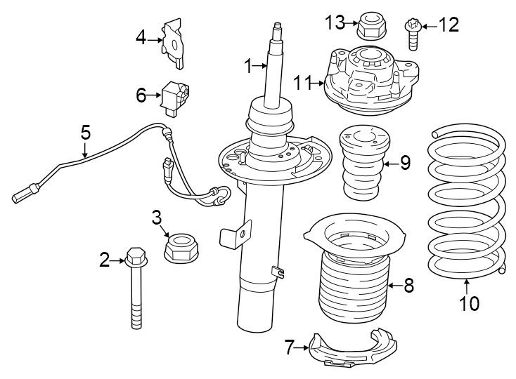 6Front suspension. Trunk lid. Struts & components.https://images.simplepart.com/images/parts/motor/fullsize/1937322.png
