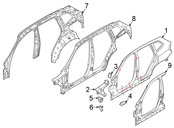 2PILLARS. ROCKER & FLOOR. HINGE PILLAR. UNISIDE.https://images.simplepart.com/images/parts/motor/fullsize/1937525.png