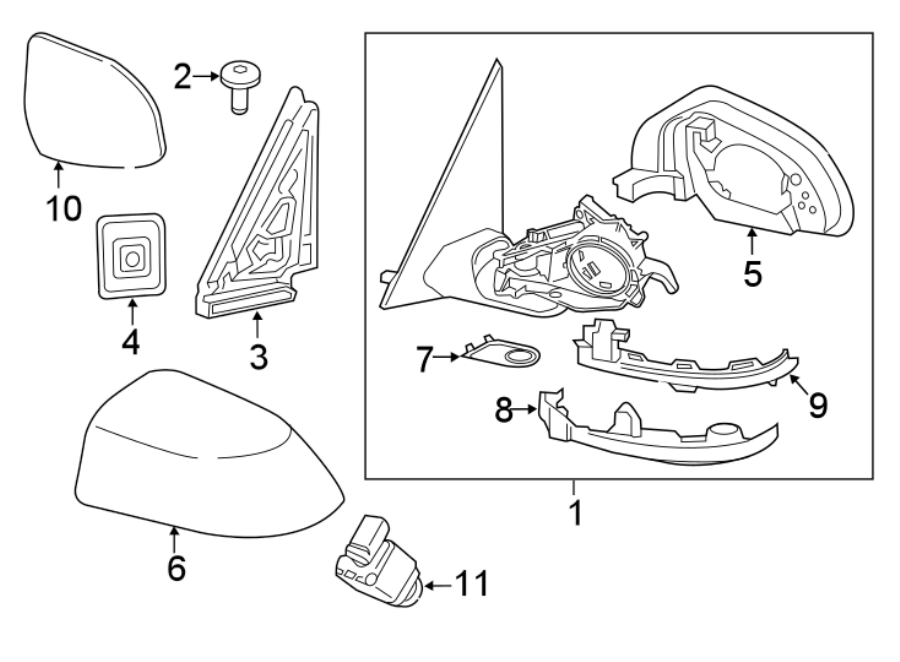 11Front door. Outside mirrors.https://images.simplepart.com/images/parts/motor/fullsize/1937565.png