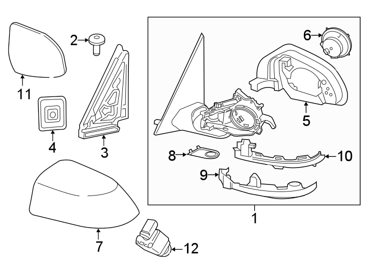 11Front door. Outside mirrors.https://images.simplepart.com/images/parts/motor/fullsize/1937567.png