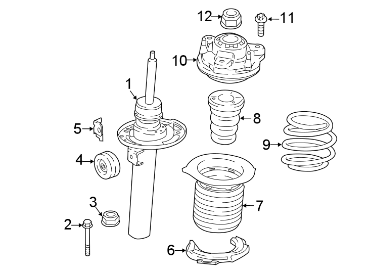 FRONT SUSPENSION. STRUTS & COMPONENTS.