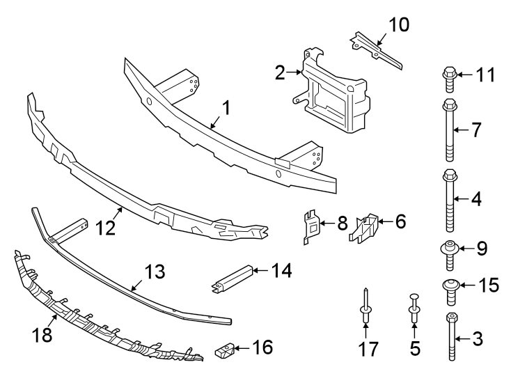 8Front bumper. Bumper & components.https://images.simplepart.com/images/parts/motor/fullsize/1938022.png