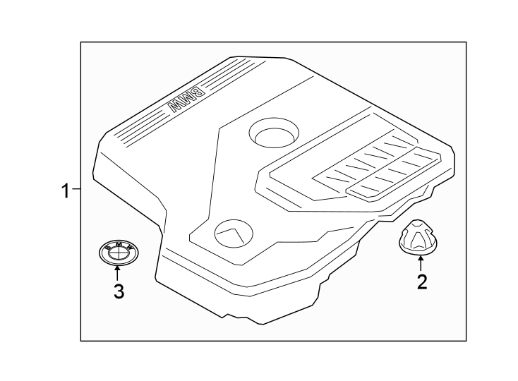 Engine appearance cover.