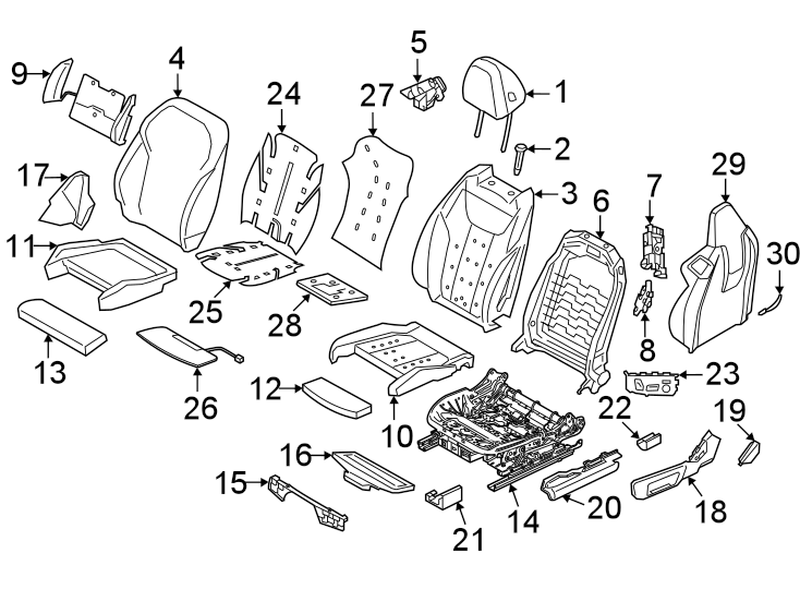 23Seats & tracks. Passenger seat components.https://images.simplepart.com/images/parts/motor/fullsize/1938477.png