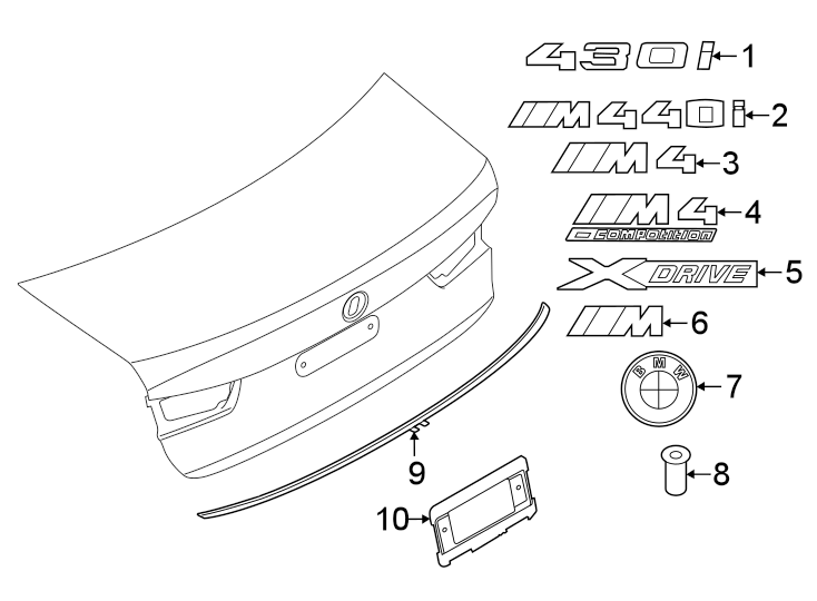 9Trunk lid. Exterior trim.https://images.simplepart.com/images/parts/motor/fullsize/1938840.png