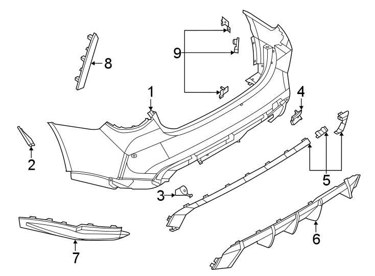 1Rear bumper. Bumper & components.https://images.simplepart.com/images/parts/motor/fullsize/1938930.png