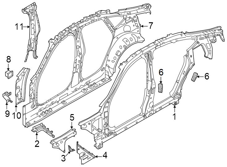 1Pillars. Rocker & floor. Uniside.https://images.simplepart.com/images/parts/motor/fullsize/1939520.png