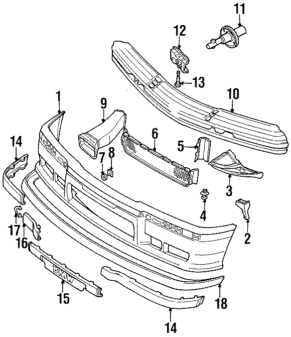 2FRONT BUMPER. BUMPER & COMPONENTS.https://images.simplepart.com/images/parts/motor/fullsize/1940016.png