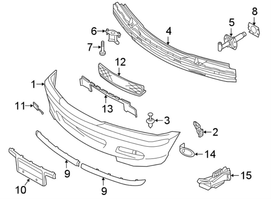 4FRONT BUMPER. BUMPER & COMPONENTS.https://images.simplepart.com/images/parts/motor/fullsize/1941037.png