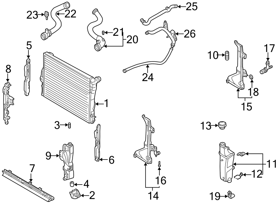 RADIATOR & COMPONENTS.