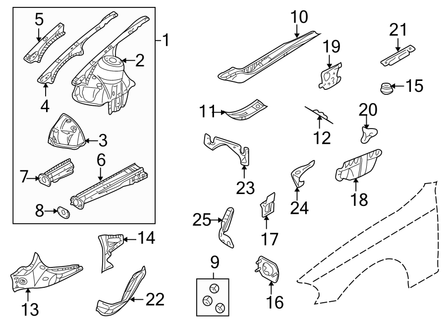 15FENDER. STRUCTURAL COMPONENTS & RAILS.https://images.simplepart.com/images/parts/motor/fullsize/1941160.png