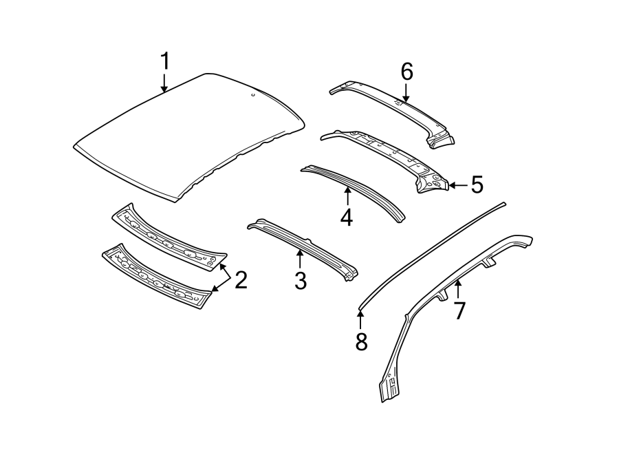 3EXTERIOR TRIM. ROOF & COMPONENTS.https://images.simplepart.com/images/parts/motor/fullsize/1941462.png