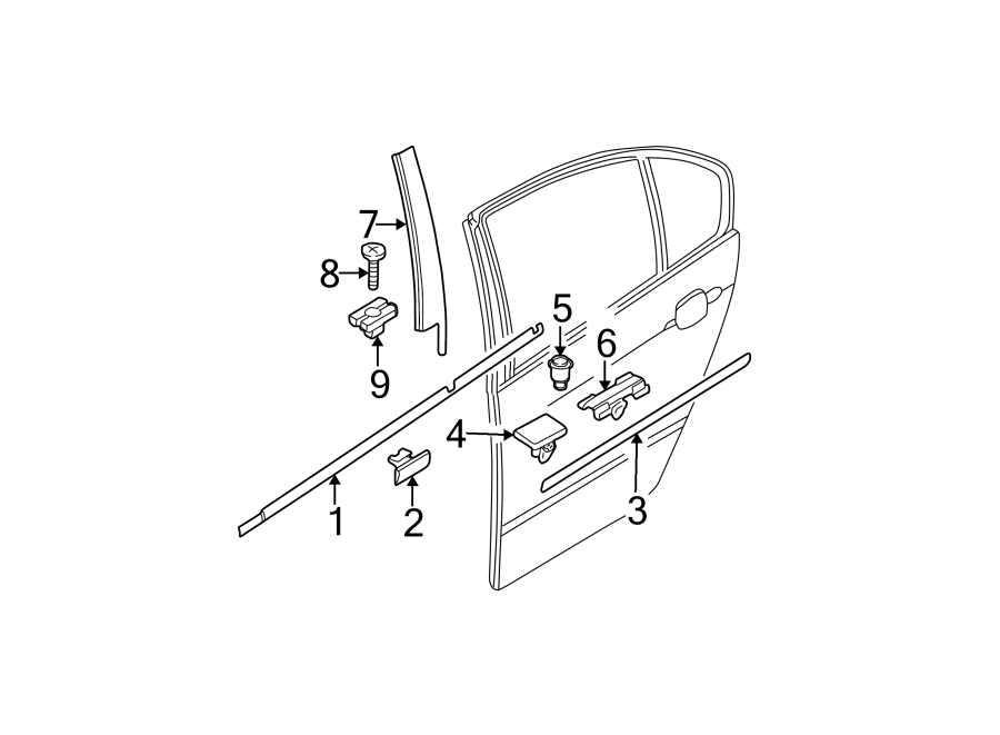 2REAR DOOR. EXTERIOR TRIM.https://images.simplepart.com/images/parts/motor/fullsize/1941515.png