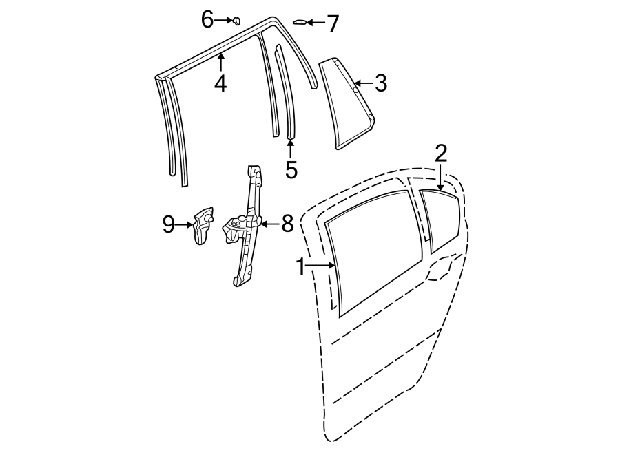 1REAR DOOR. GLASS & HARDWARE.https://images.simplepart.com/images/parts/motor/fullsize/1941522.png