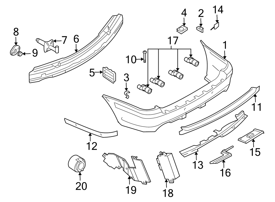 8REAR BUMPER. BUMPER & COMPONENTS.https://images.simplepart.com/images/parts/motor/fullsize/1941675.png