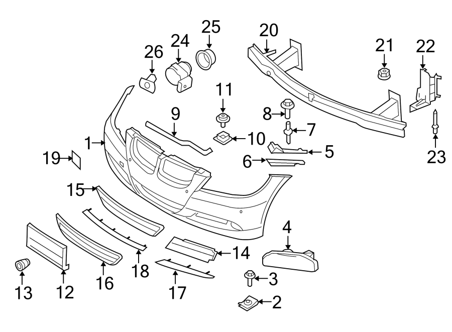 9FRONT BUMPER & GRILLE. BUMPER & COMPONENTS.https://images.simplepart.com/images/parts/motor/fullsize/1942010.png