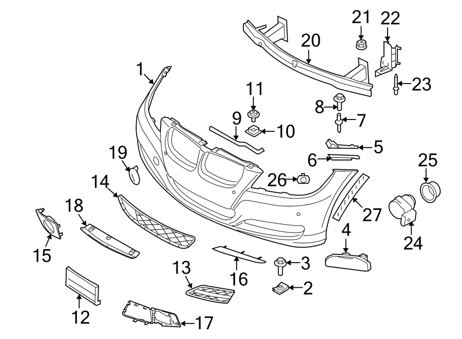 9FRONT BUMPER & GRILLE. BUMPER & COMPONENTS.https://images.simplepart.com/images/parts/motor/fullsize/1942011.png