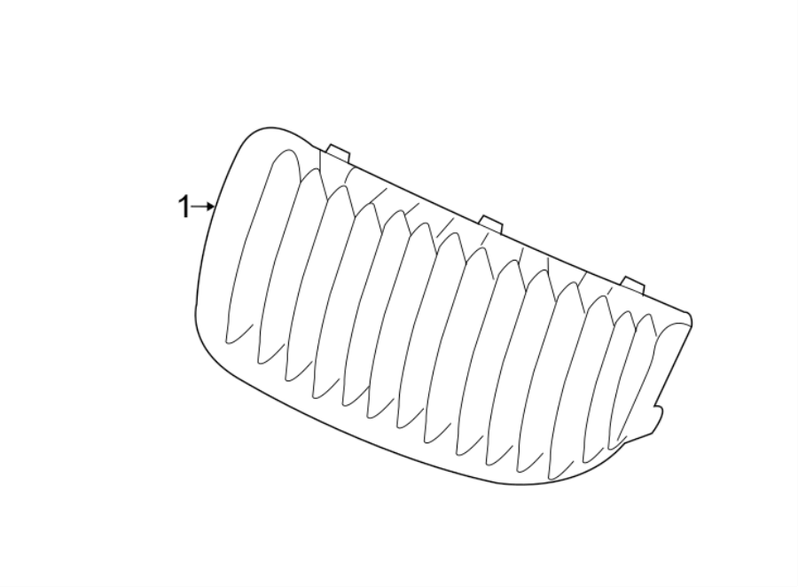 1FRONT BUMPER & GRILLE. GRILLE & COMPONENTS.https://images.simplepart.com/images/parts/motor/fullsize/1942013.png