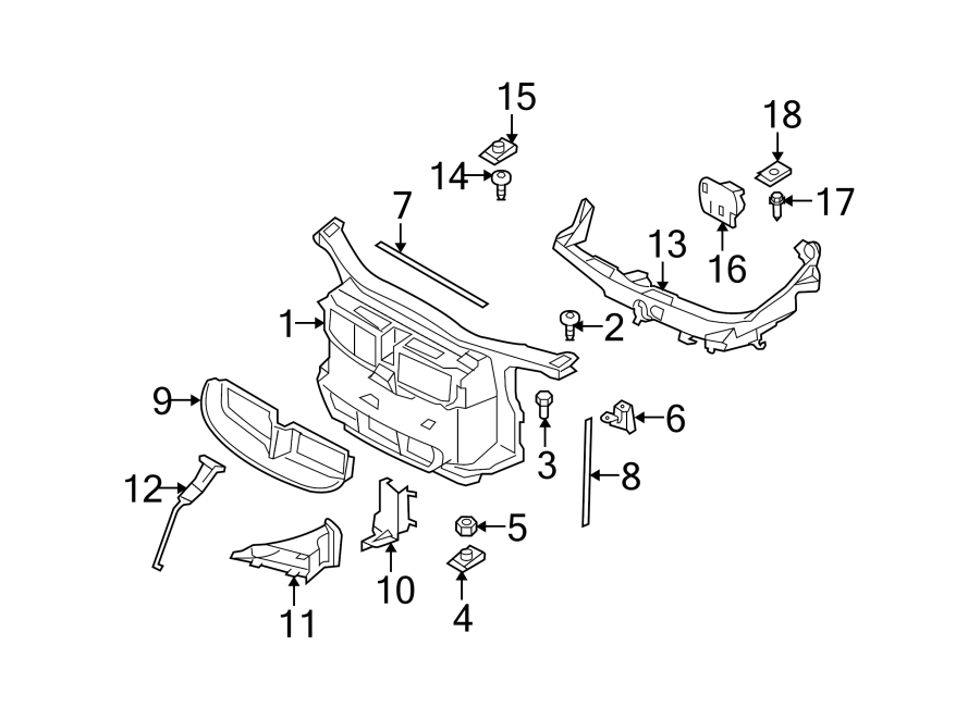 RADIATOR SUPPORT.