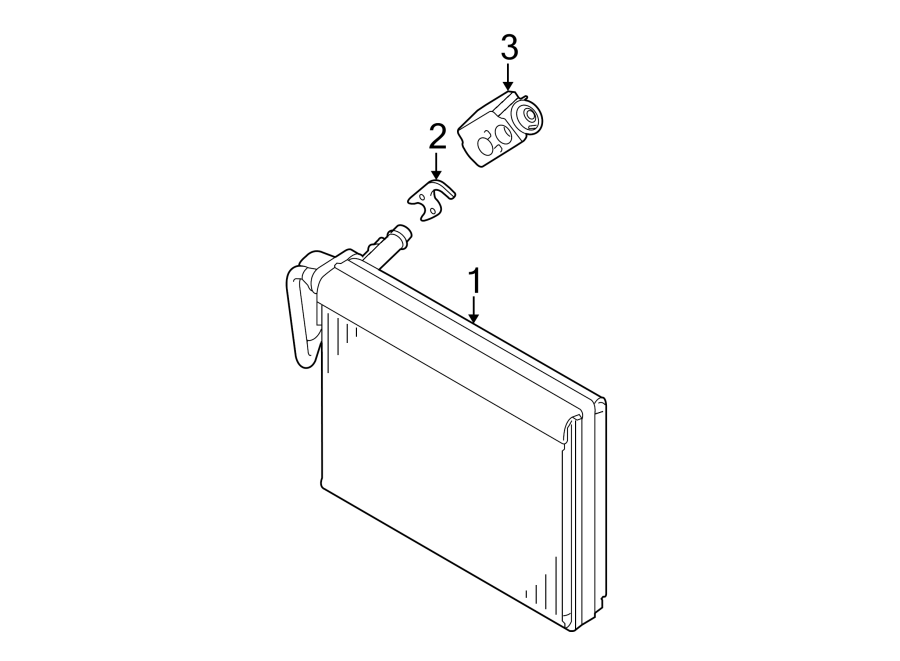 AIR CONDITIONER & HEATER. EVAPORATOR COMPONENTS.