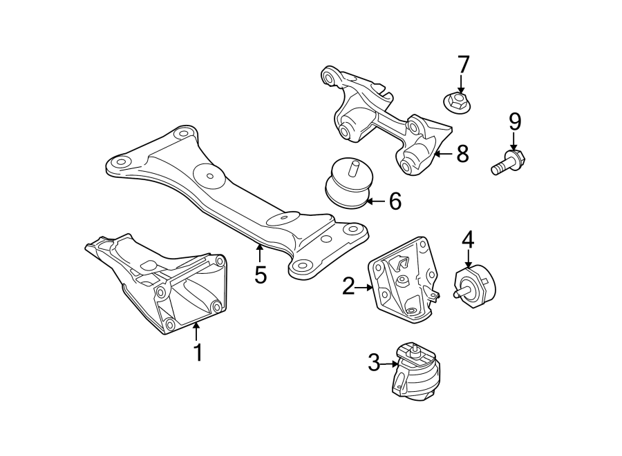 ENGINE & TRANS MOUNTING.