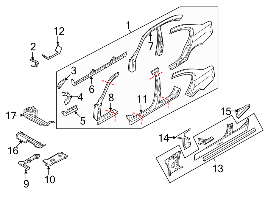 3PILLARS. ROCKER & FLOOR. CENTER PILLAR & ROCKER. HINGE PILLAR. UNISIDE.https://images.simplepart.com/images/parts/motor/fullsize/1942470.png