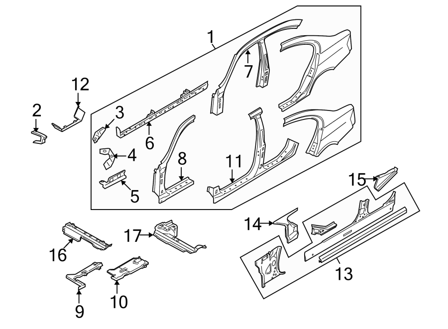 3PILLARS. ROCKER & FLOOR. CENTER PILLAR & ROCKER. HINGE PILLAR. UNISIDE.https://images.simplepart.com/images/parts/motor/fullsize/1942471.png