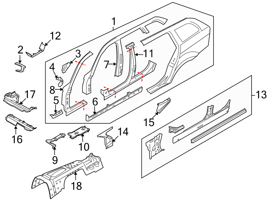 3PILLARS. ROCKER & FLOOR. CENTER PILLAR & ROCKER. HINGE PILLAR. UNISIDE.https://images.simplepart.com/images/parts/motor/fullsize/1942485.png