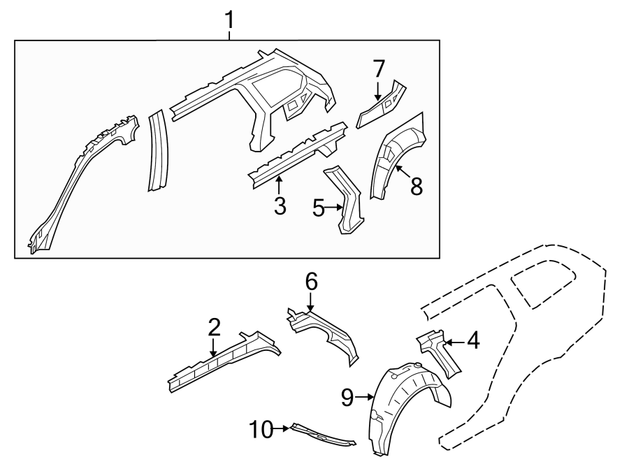 7QUARTER PANEL. INNER STRUCTURE.https://images.simplepart.com/images/parts/motor/fullsize/1942600.png