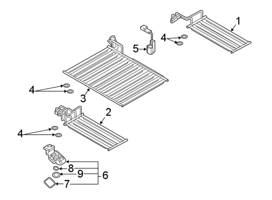 1Radiator & components.https://images.simplepart.com/images/parts/motor/fullsize/1943146.png