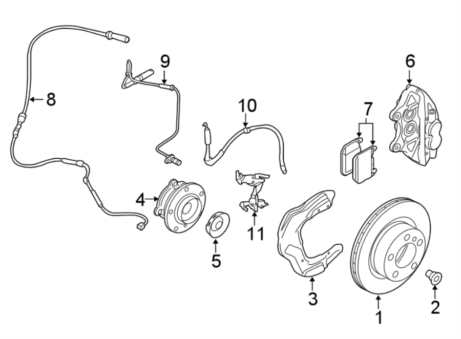 FRONT SUSPENSION. BRAKE COMPONENTS.