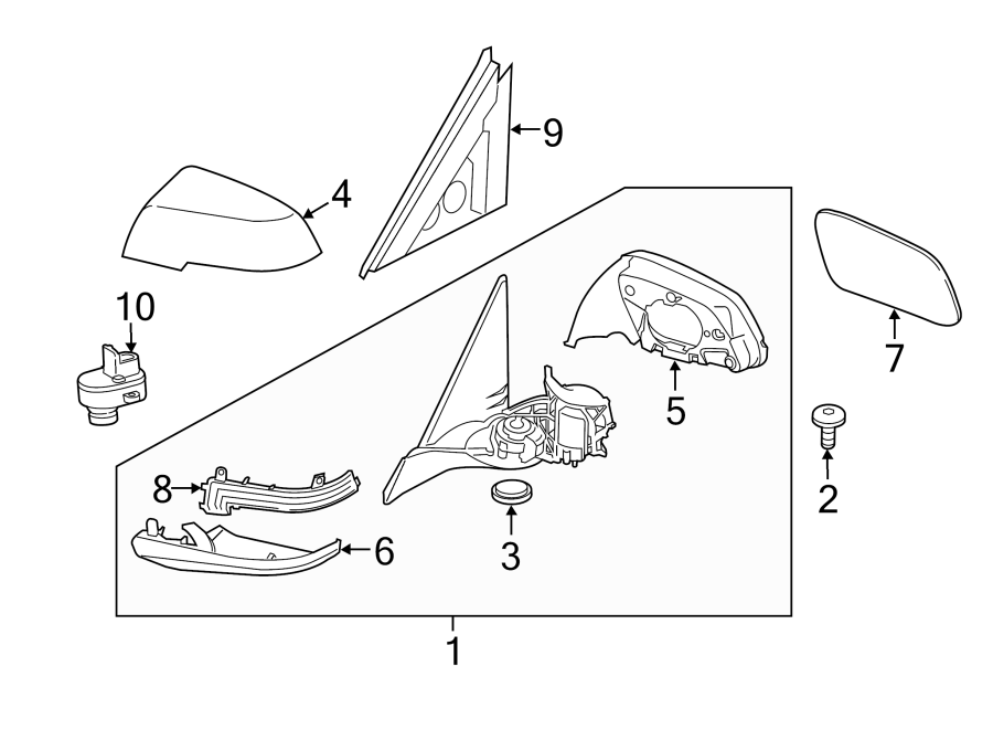 3Front door. Outside mirrors.https://images.simplepart.com/images/parts/motor/fullsize/1943535.png