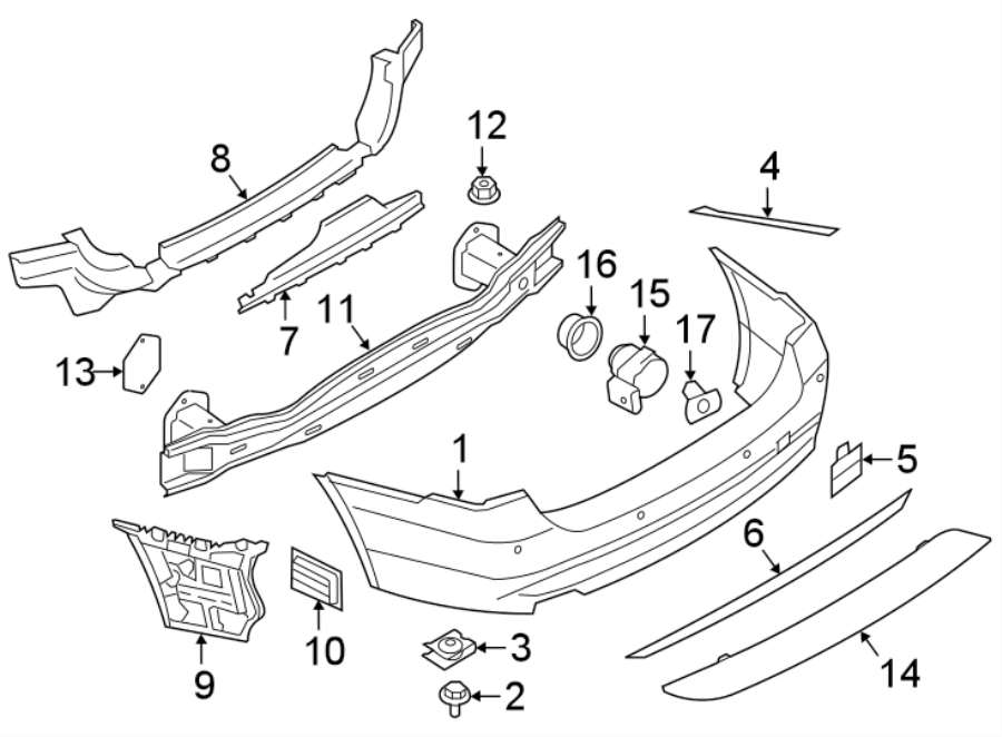 9REAR BUMPER. BUMPER & COMPONENTS.https://images.simplepart.com/images/parts/motor/fullsize/1943627.png