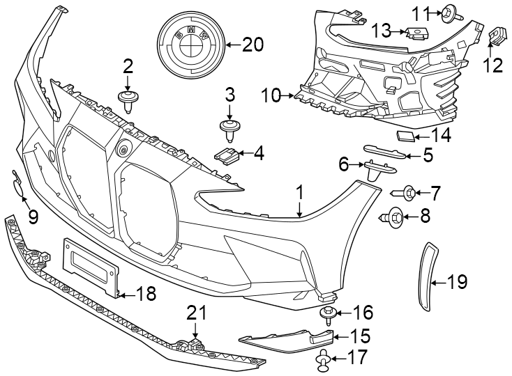 10Front bumper & grille. Bumper & components.https://images.simplepart.com/images/parts/motor/fullsize/1944009.png