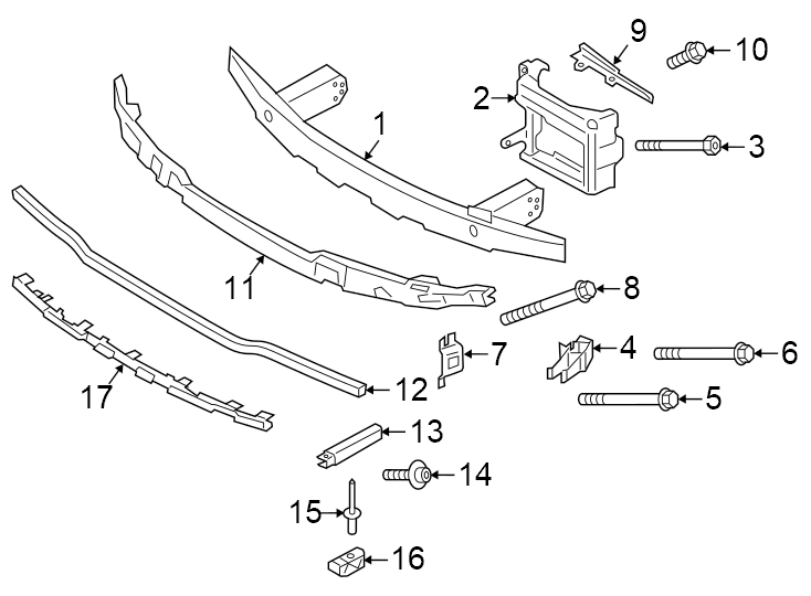 4Front bumper & grille. Bumper & components.https://images.simplepart.com/images/parts/motor/fullsize/1944012.png