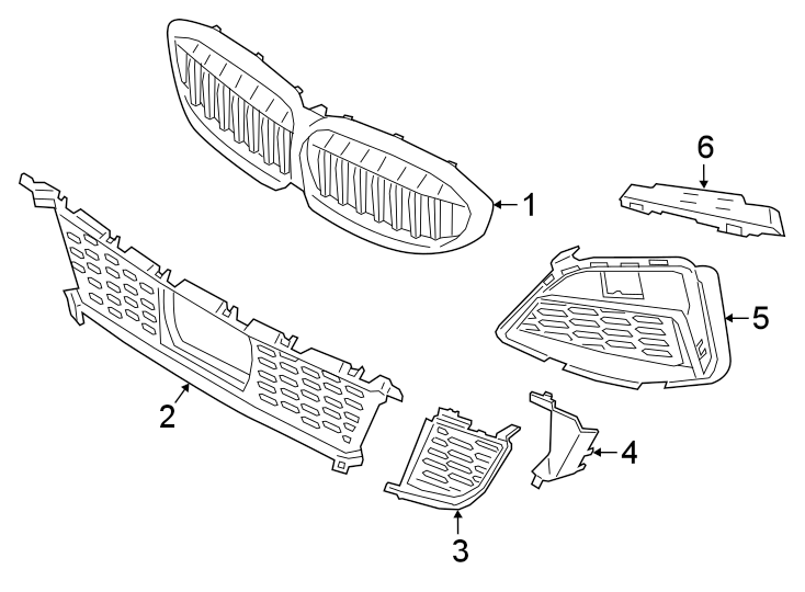 4FRONT BUMPER & GRILLE. GRILLE & COMPONENTS.https://images.simplepart.com/images/parts/motor/fullsize/1944045.png