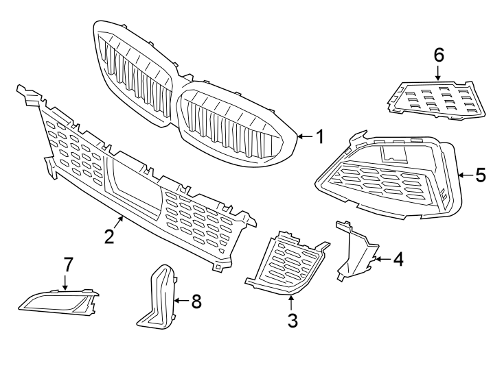 4FRONT BUMPER & GRILLE. GRILLE & COMPONENTS.https://images.simplepart.com/images/parts/motor/fullsize/1944046.png