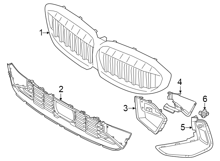 4Front bumper & grille. Grille & components.https://images.simplepart.com/images/parts/motor/fullsize/1944047.png