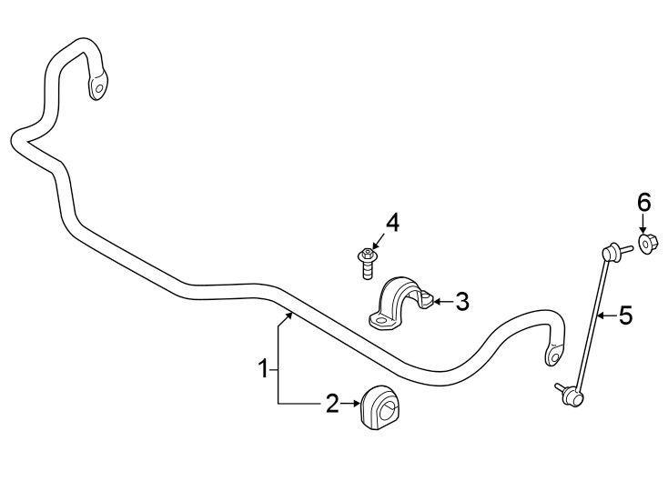 FRONT SUSPENSION. STABILIZER BAR & COMPONENTS.