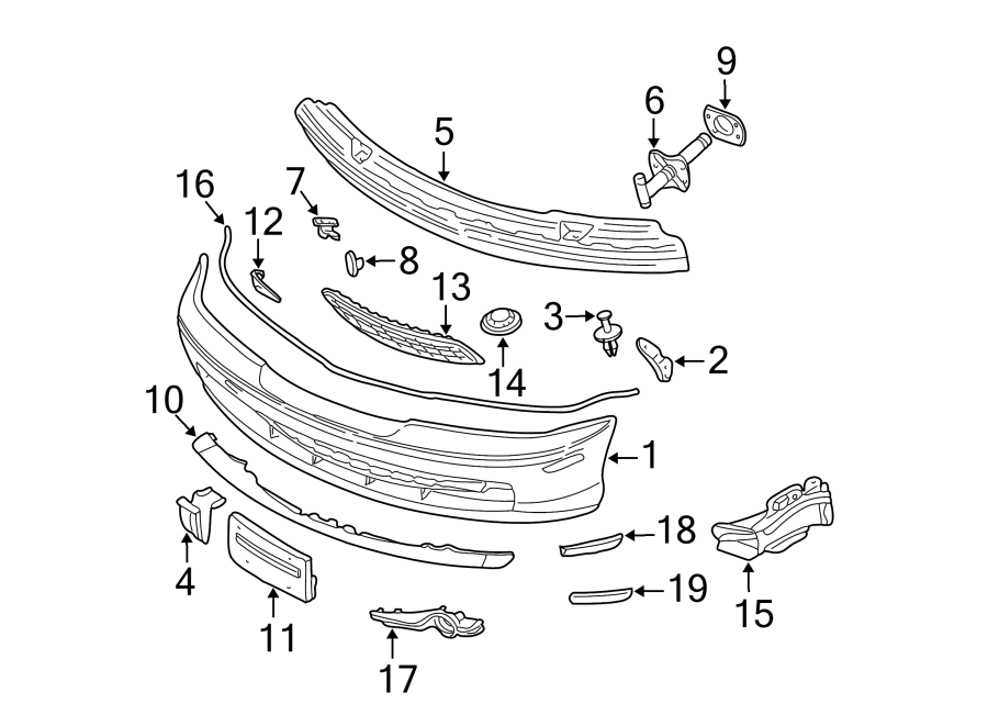 5FRONT BUMPER. BUMPER & COMPONENTS.https://images.simplepart.com/images/parts/motor/fullsize/1945035.png