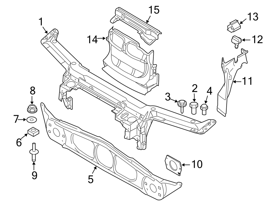 RADIATOR SUPPORT.