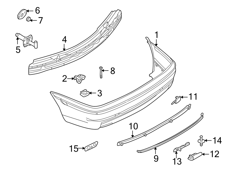 6REAR BUMPER. BUMPER & COMPONENTS.https://images.simplepart.com/images/parts/motor/fullsize/1945660.png